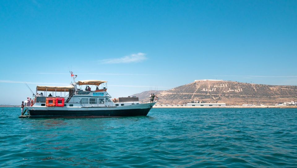 Agadir boat tour coastal views